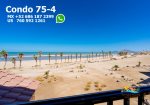 La ventana del mar beachfront Condo 75-4 dining area with beach view